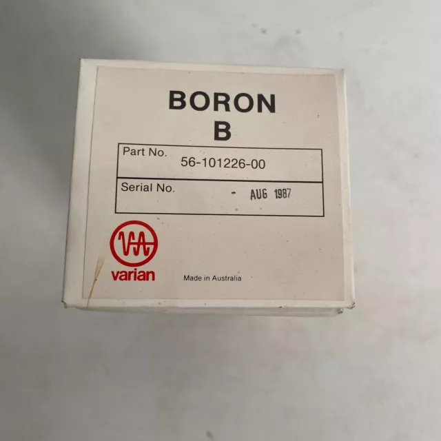 Varian SpectrAA hollow cathode lamp Boron B 56-101226-00 - Neon Filler Gas