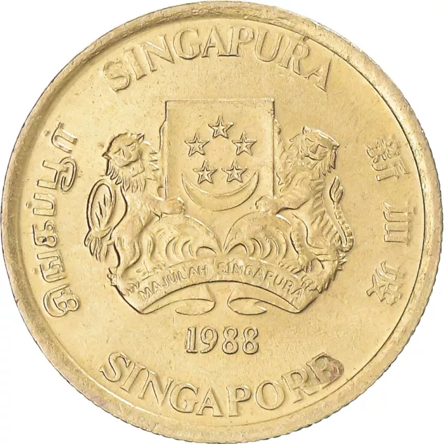 [#1357394] Coin, Singapore, 5 Cents, 1988