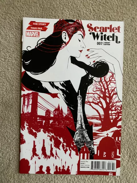 Marvel SCARLET WITCH #7 (2016) - Rare THE STORY THUS FAR...  Variant Cover