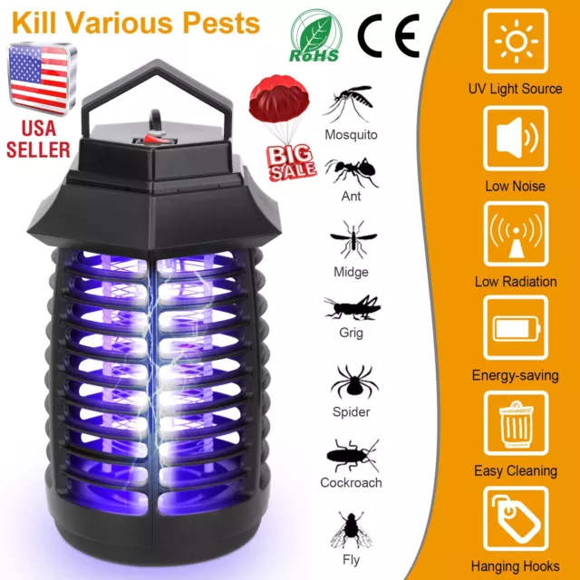 Electric LED Light Mosquito Insect Killer Zapper  Fly Bug Trap Pest Control Lamp