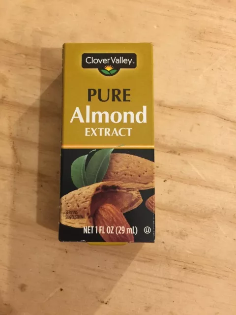 Two Bottles of Clover Valley Pure Almond Extract