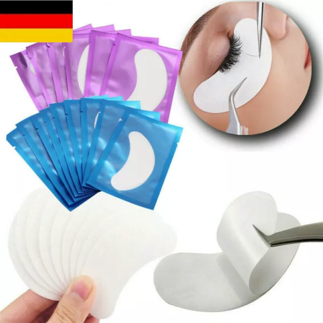 50 Paar Augenpads Wimpernverlängerung Augen Gel Pads Hydrogel Eyepads fußelfrei