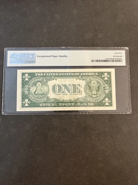 1935-E Silver STAR Gem Fr. 1614* PMG 65 EPQ Serial STAR F Block 2