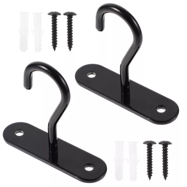 2 Sets hanging plant hooks of Wall-mounted Ceiling Hooks Metal Flower Pot Hooks