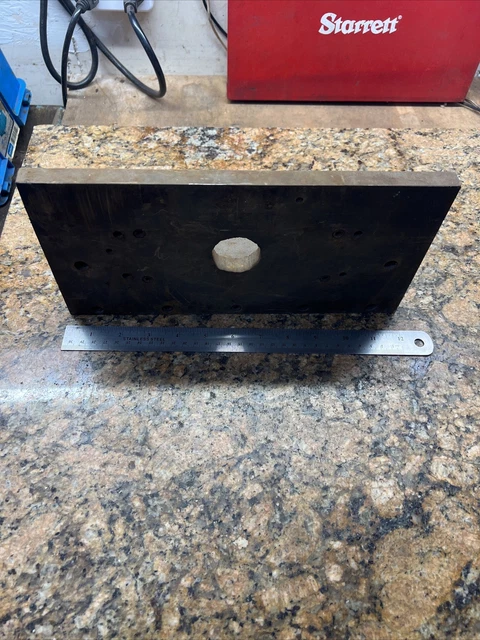 Angle Block Plate 12x6x4-1/2” Milled Faces Angle Threaded Fixture Setup B169