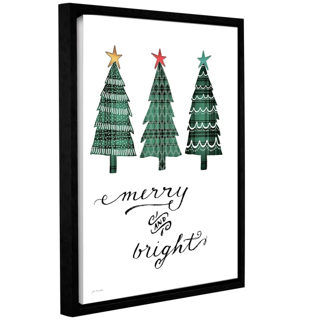 Jo Moulton's 'Merry & Bright' Gallery Wrapped Floater-framed  Small