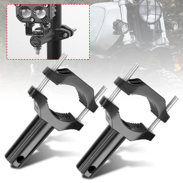 Motorcycle Bar Clamps Motorcycle Bike Fork Mount Bracket Spot Fog