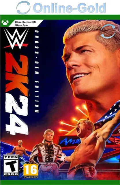 WWE 2K24 Cross-Gen Edition Xbox One/Series X|S -Code de téléchargement numérique