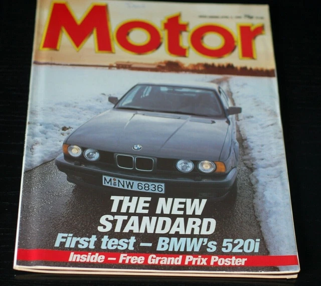 Motor Magazine Apr 2 1988 BMW 520i Astra GTE Toyota Carina Ford RS200 VGC