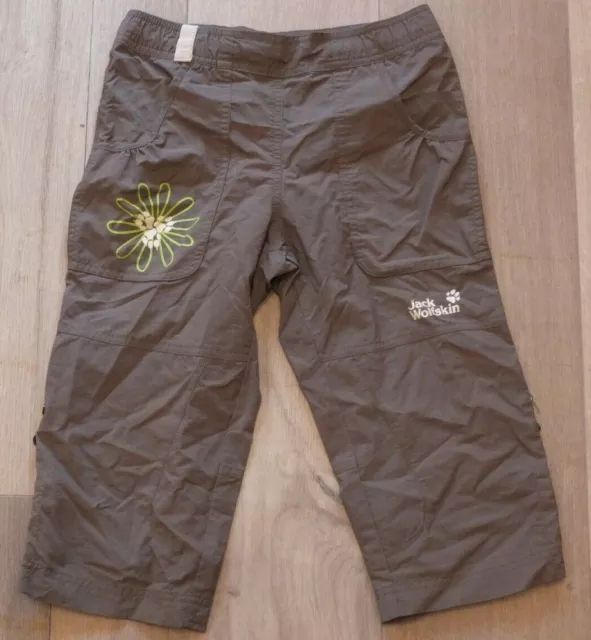 Jack Wolfskin Bermudas Talla 140 Top Elástico Capri Pantalones