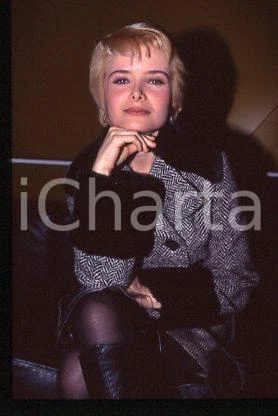 Sonia CASSIANI - ITALY Portrait of TV Host SHOW 1994 ca * 35 mm vintage slide 12