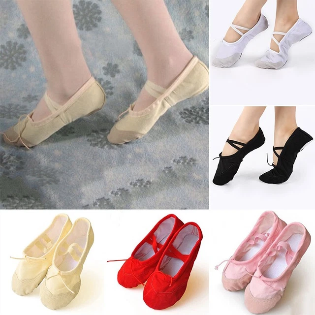 Danse Chaussures Pro 1 Paire Souple Fille Chausson Gymnastique Taille US 6.5-8.5