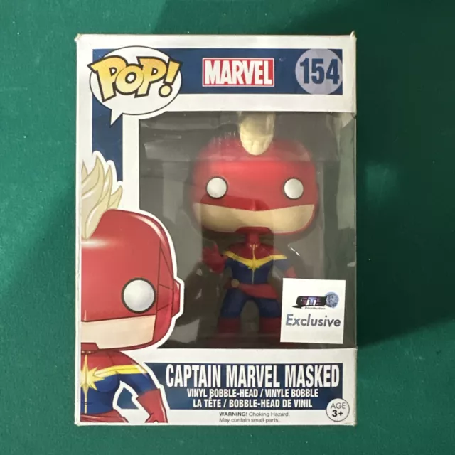 Funko Pop! Heroes Captain Marvel Masked Gts Exclusive #154 Vinyl Action Figure