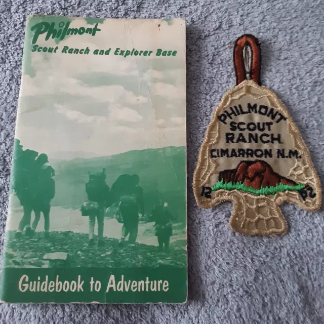 Boy Scout 1971 Philmont Arrowhead Patch and Guidebook