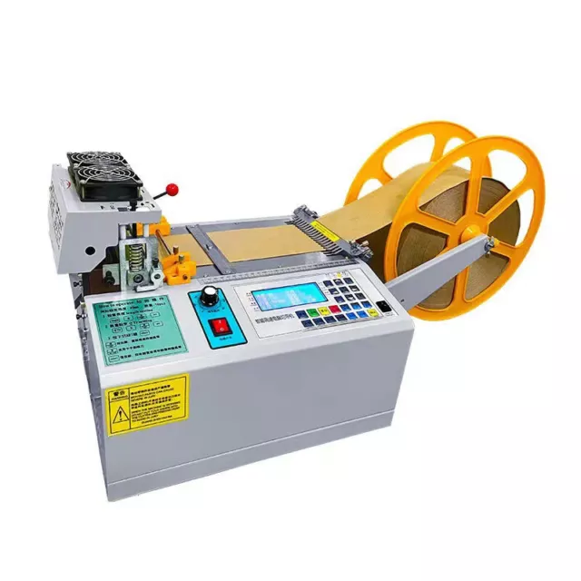 Máquina automática de cortar cintas de tela cortadora de cuchillos fríos y calientes máquina de cortar