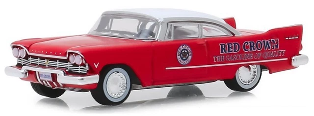 PLYMOUTH Savoy - Red Crown Gasoline - 1957 - red / white - Greenlight 1:64