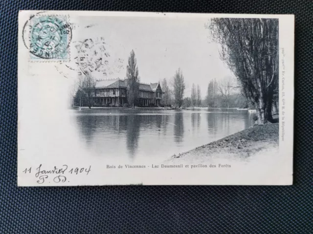 CPA 94 Bois de VINCENNES - Lac Daumesnil et Pavillon des Forêts