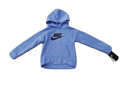 Maglione con cappuccio Nike ragazza blu luccicante taglia 6 7 anni 6X nuovo con etichette regalo