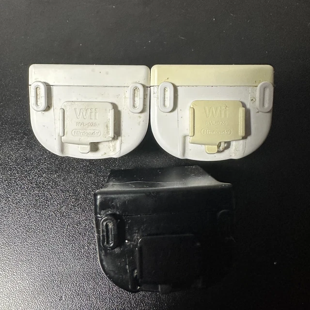 Nintendo Wii W & B Motion Plus Remote Adapter Attachment LOT OF 3 OEM - RVL-026