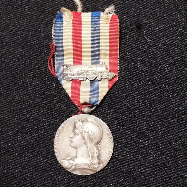 ANCIENNE MÉDAILLE D'HONNEUR Des Travaux Publics Chemins De Fer