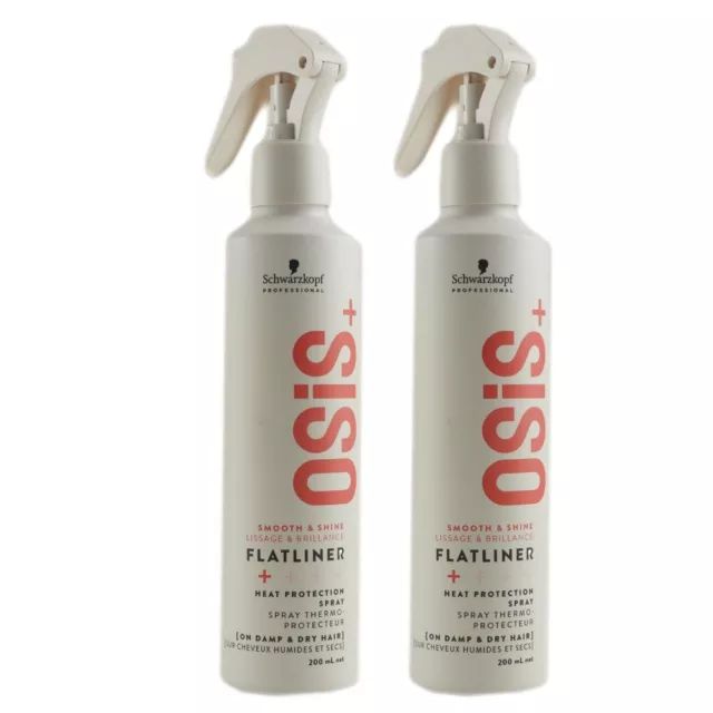 Schwarzkopf Osis Flatliner 2 x 200 ml Hitzeschutzspray Set