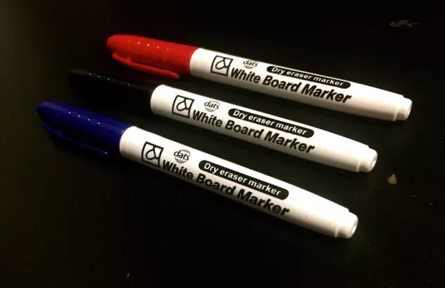 Ultra Fine White Board Whiteboard Marker Bullet Medium Round Tip Thin Pen Erase