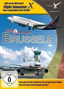 Flight Simulator X - Mega Airport Brussels by Aerosoft | Game | condition good