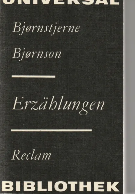 Bjornstjerne Bjornson, Erzählungen, Reclam