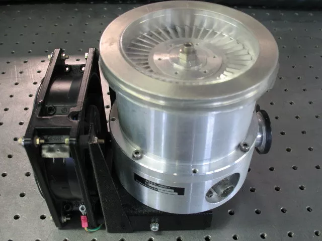 Alcatel-Annecy Ceramic Turbomolecular Vacuum Pump Model PTM 5101 With Fan