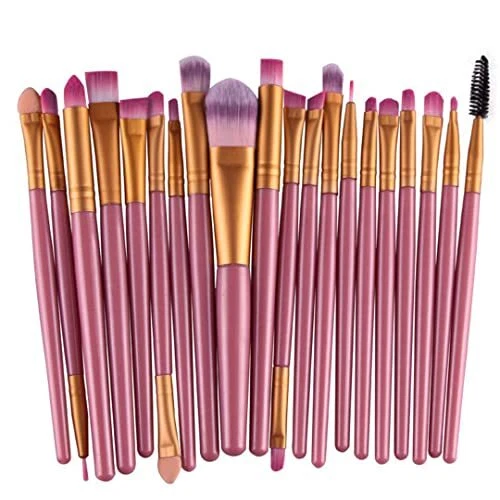 Set di 20 pennelli per il trucco | fondotinta in polvere | eyeliner per ombrett