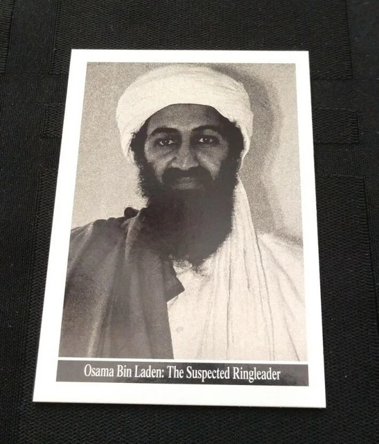 RARE OSAMA BIN Laden 9/11 Topps World Trade Center Card 2001 Enduring