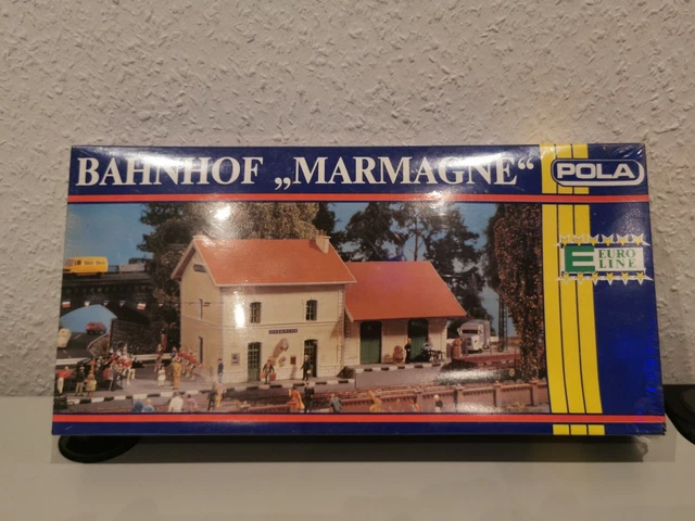 POLA MKD 743 HO Collection Alain PRAS Maquette Gare de MARMAGNE 1/87