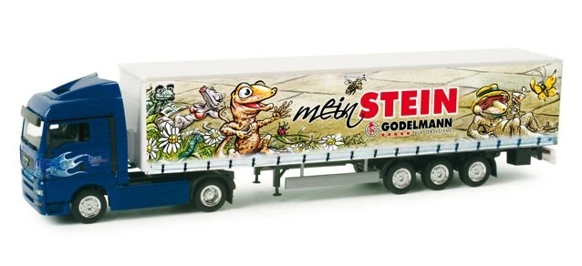 HERPA - Camion avec remorque du transporteur GENTHNER – MAN