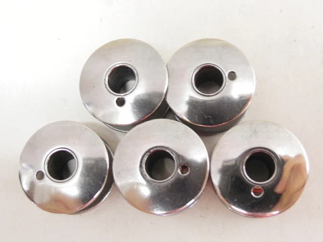 Lote De 5 Bobinas Clásicas De Máquina De Coser Cantante Serie 1 Agujero #66, Bonitas