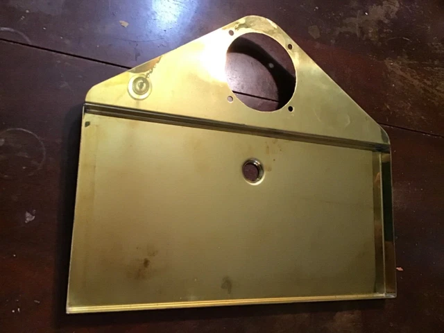 Polished Brass drink rail for 4 inch column 16 1/2 x 8 1/2 wide 1492PB Banner