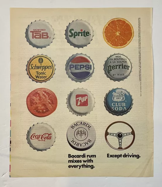 Vintage Bacardi Rum Print Ad Rolling Stone Magazine June ‘82