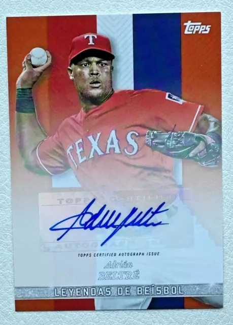 2022 Topps X Wander Franco Collection Baseball Legends Adrian Beltre Auto /5