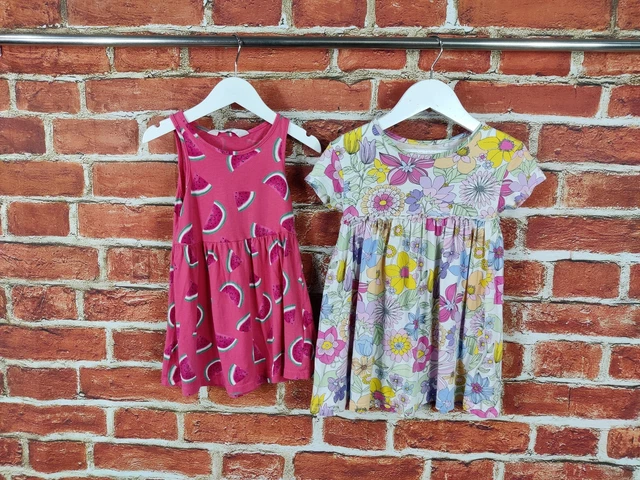 Baby Girls Bundle Age 18-24 Months Next H&M Summer Sundress Set Pink Floral 92Cm