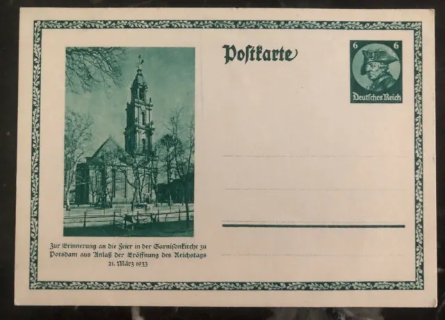 Mint Germany Postal Stationary Postcard Cover  Eröffnung 1933