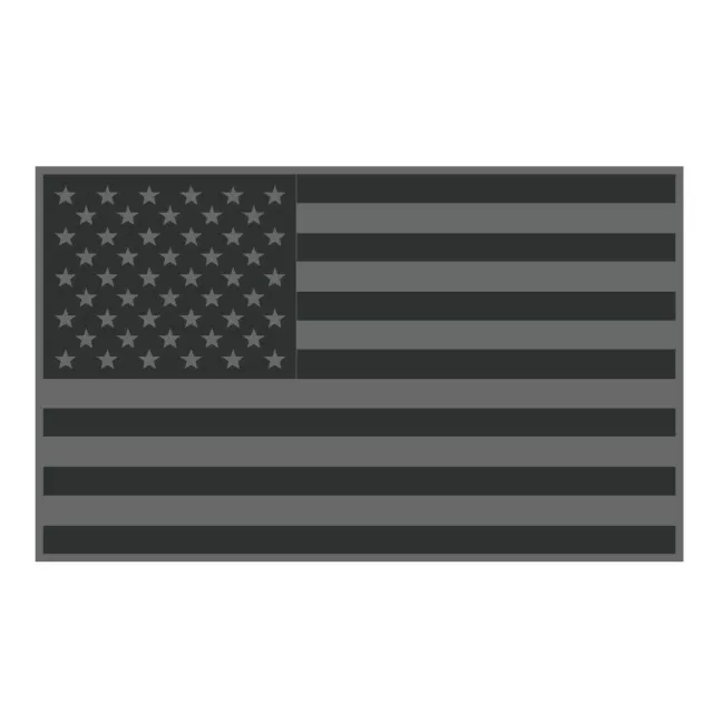 REFLECTIVE SUBDUED AMERICAN FLAG FIRE HELMET DECAL 2" x 1.25" firefighting EMS