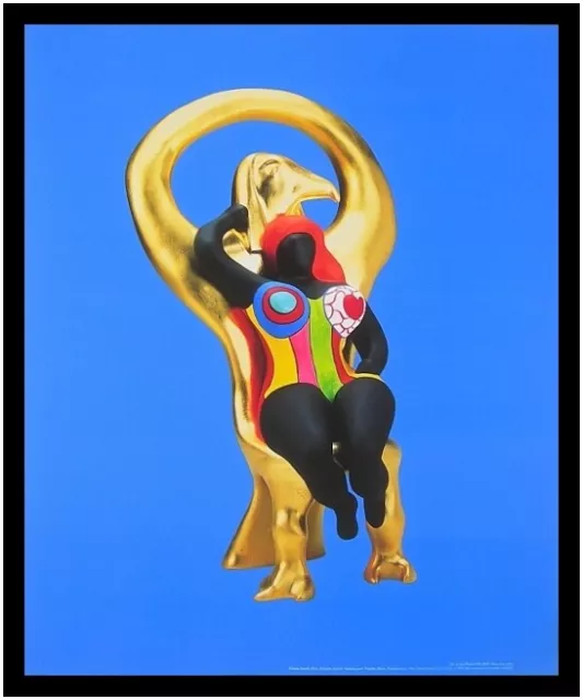 Niki de Saint Phalle Poster Kunstdruck im Rahmen Horus et sa grace 58,5x48cm