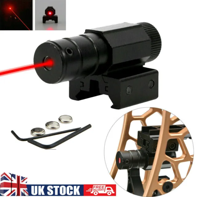 Tactical Red Dot Laser Sight Scope Mount Archery Bow Pistol Crossbow Slingshot