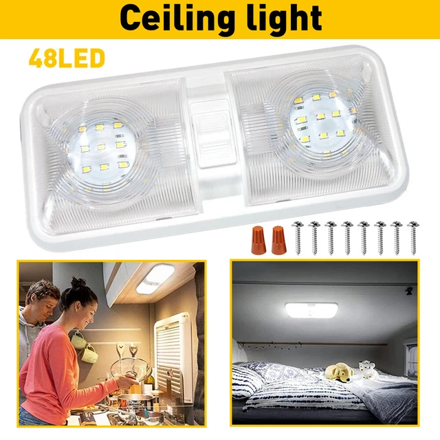 Ampoule LED Plafonnier Voiture – 36 LEDs, 12V, Lumière Blanche, Pour éclairage Intérieur