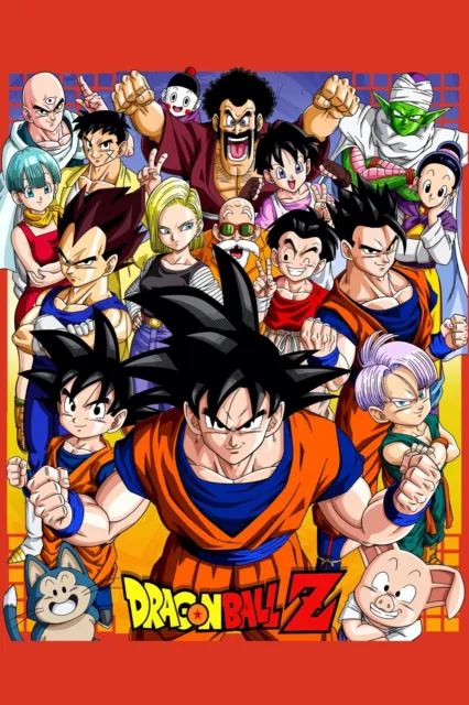 Dragon Ball Poster Cell and Saiyajins at the Cell games 18inx12in Free  Shipping