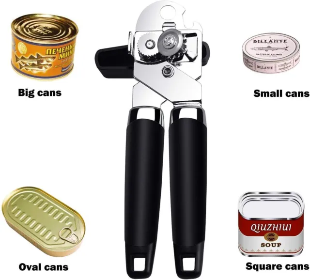  Starfrit MightiCan Manual Can Opener PTRSRFT93112BLK, None :  Home & Kitchen