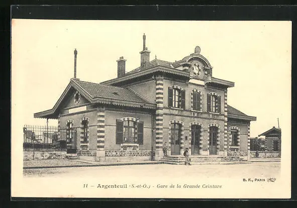 CPA Argenteuil, Gare de la Grande Ceinture