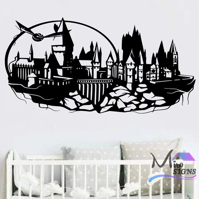 HOGWARTS WALL DECAL Harry Potter Castle Vinyl Sticker Kids Art Decor