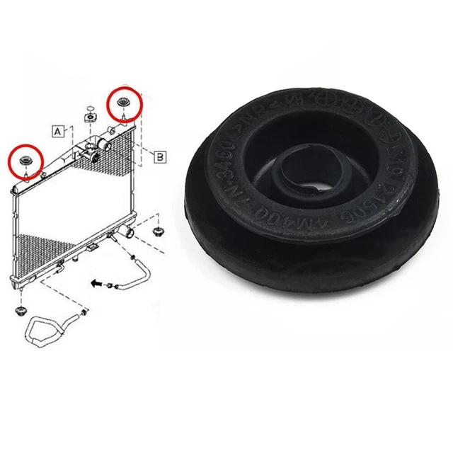 Tappetino in gomma auto camion supporto radiatore sistemi di raffreddamento nero parti accessori presa