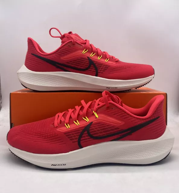 Nike Air Zoom Pegasus 39 Siren Red Black Running Sneakers DH4071-600 Mens Size 2