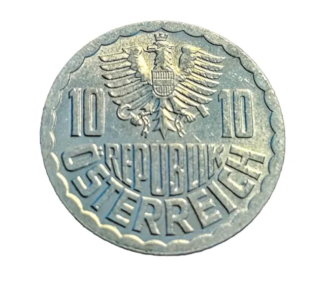 1982 Austria 10 Groschen Coin KM#2878 Ungraded 9734
